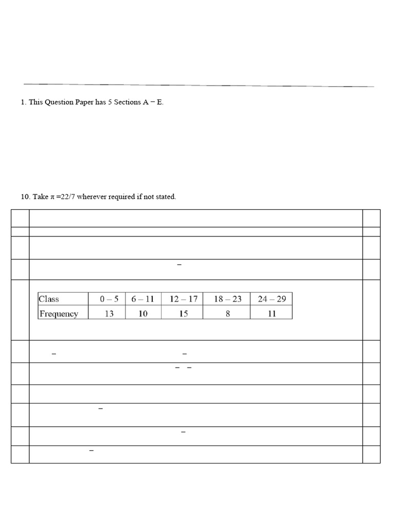 HRJ - Std10th-Maths First Term Sample Paper 2024-25 | PDF | Quadratic ...
