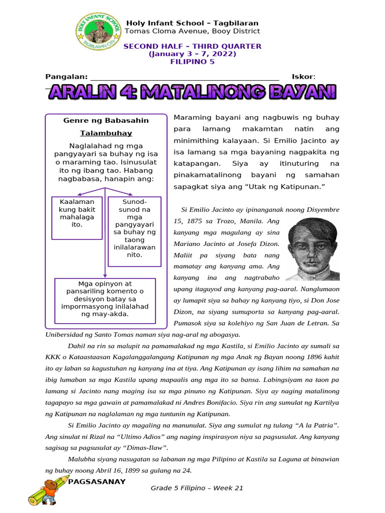 Week 21 - Module - Filipino 5 | PDF