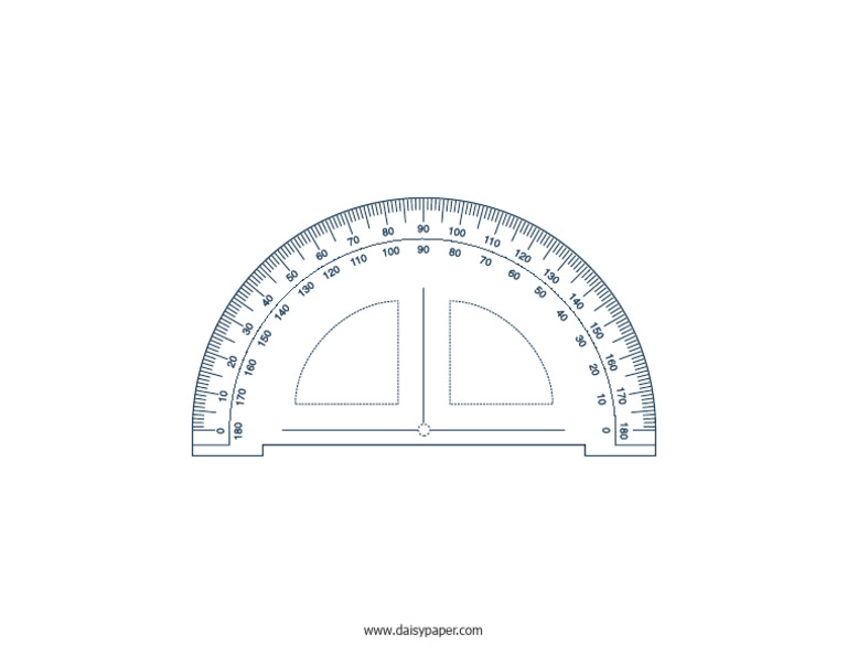 Small Printable Protractor | PDF