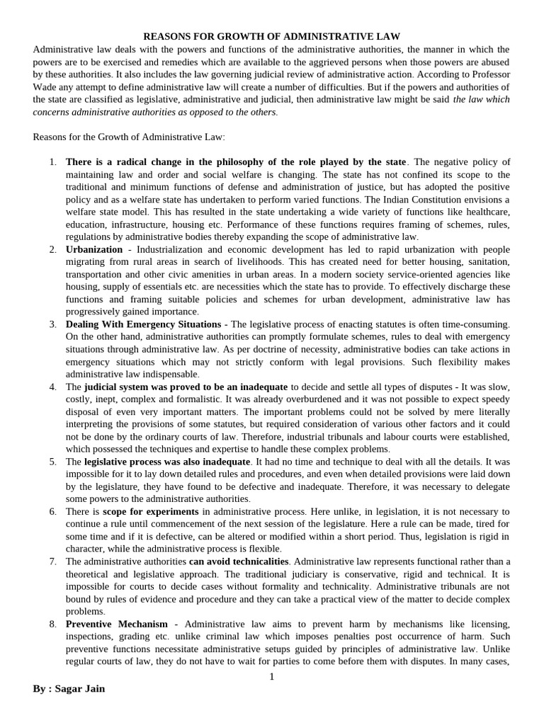 Unit 1 | PDF | Administrative Law | Rule Of Law