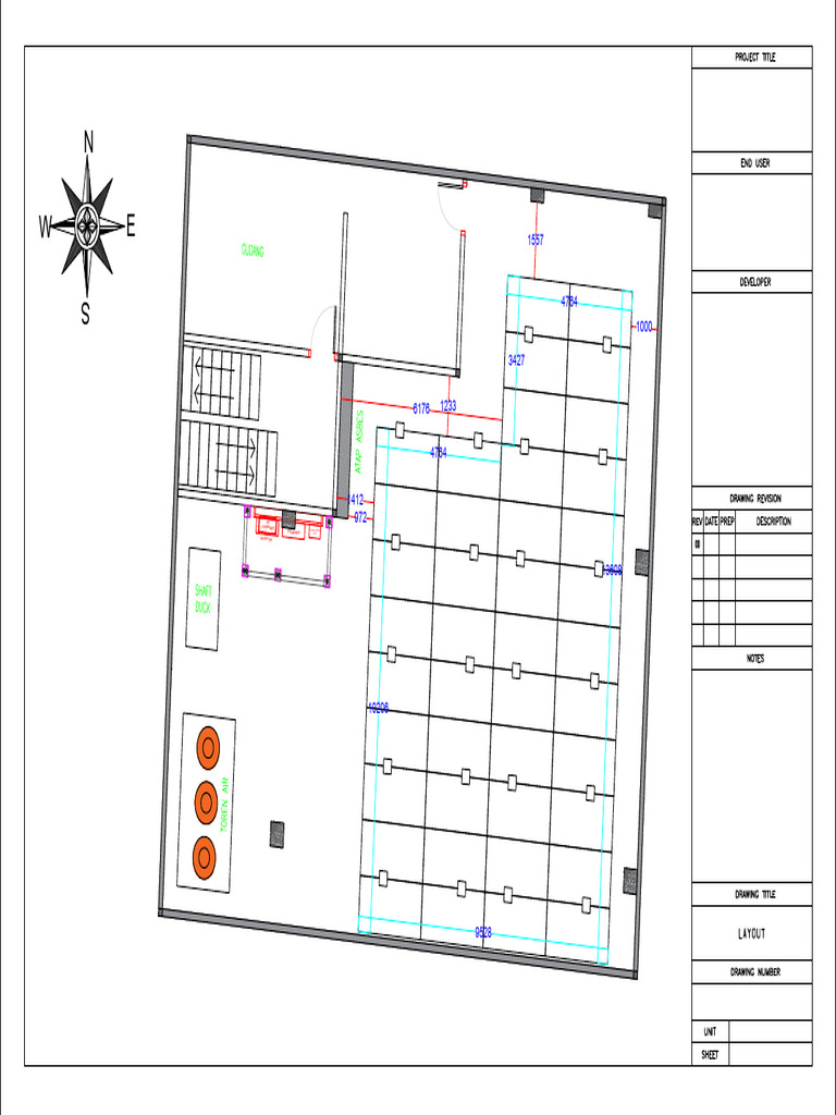 Layout Atap Site B | PDF
