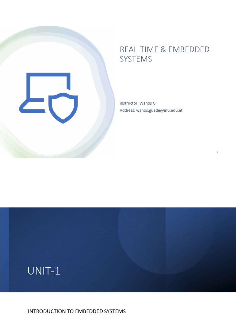 Chapter 1 Introduction To Embedded Systems V2 | PDF | Embedded System ...