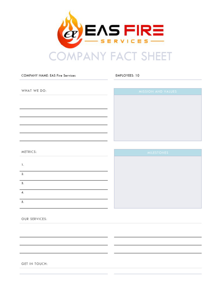 Fact Sheet File Word | PDF