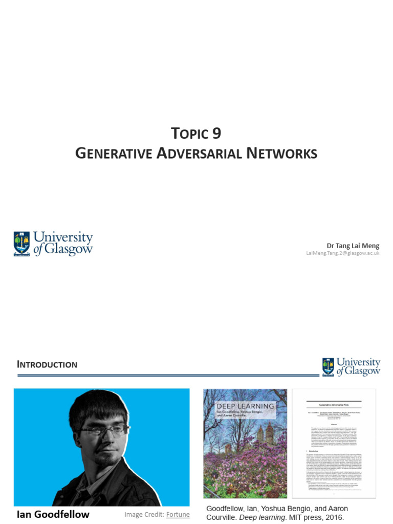 Lecture 09 - Generative Adversarial Networks - Updated | PDF | Image ...
