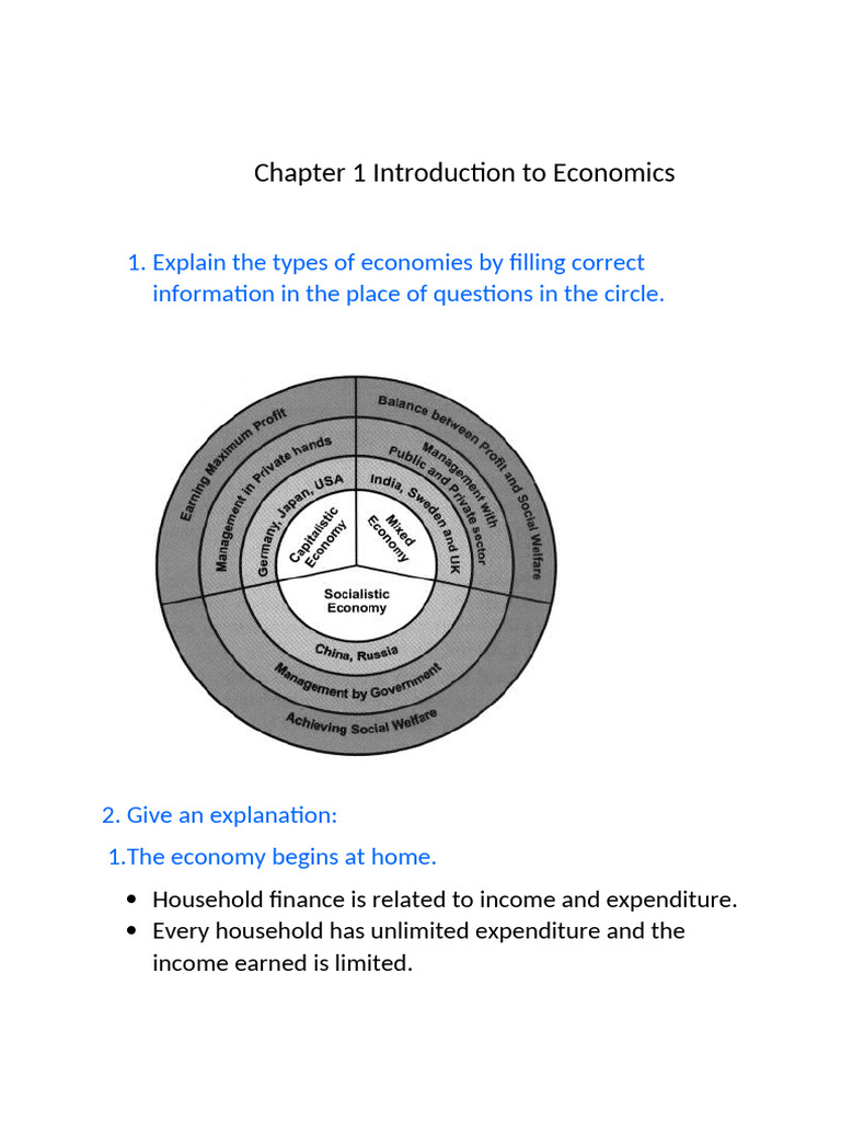 Chapter 1 Introduction To Economics | PDF | Capitalism | Economics