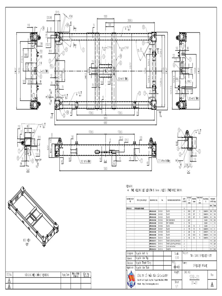SPR 01 01 Spreader Frame | PDF