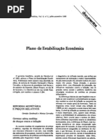 Plano de estabilização econômica