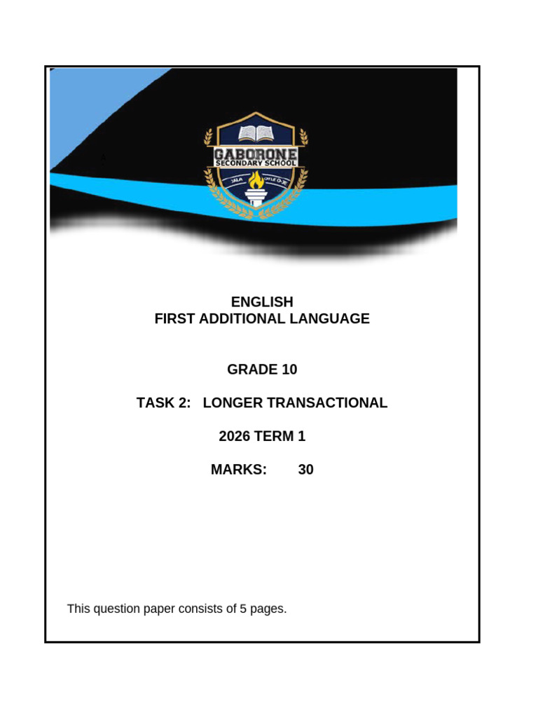 Grade 10 Task 2 | PDF