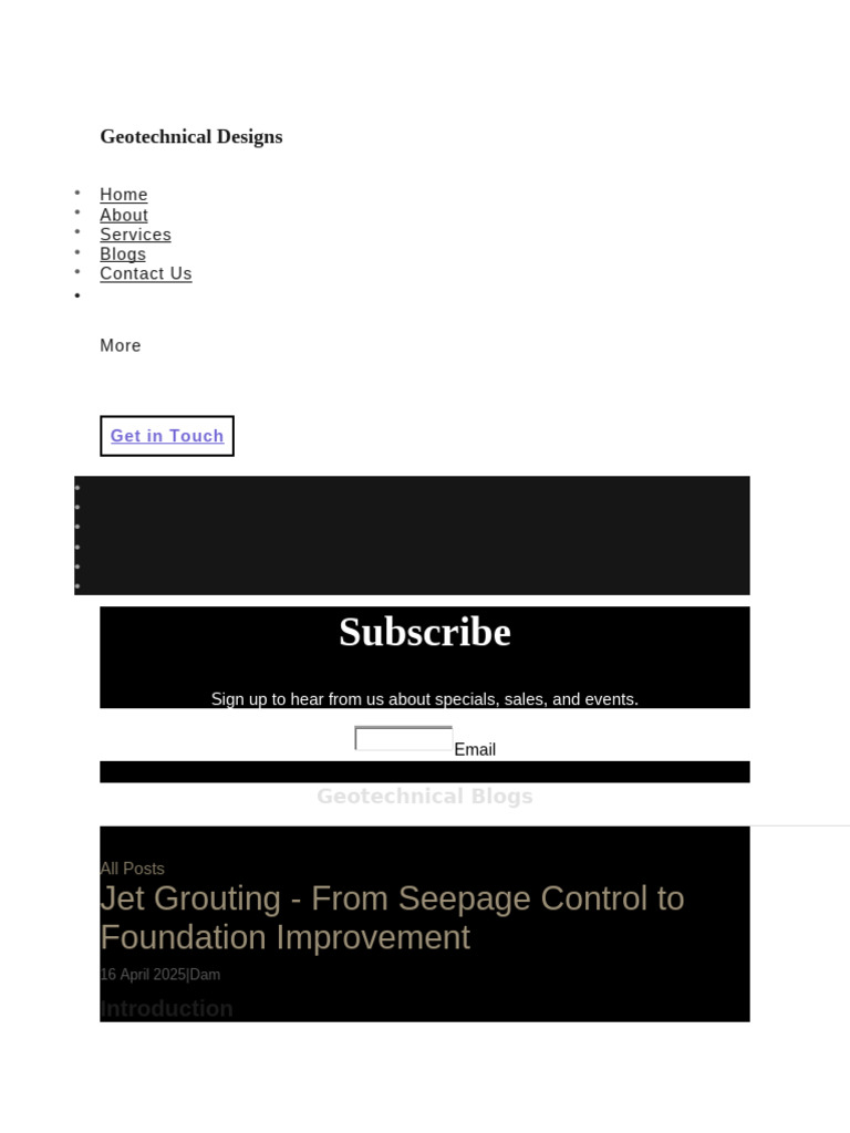 Geotechnical Designs | PDF