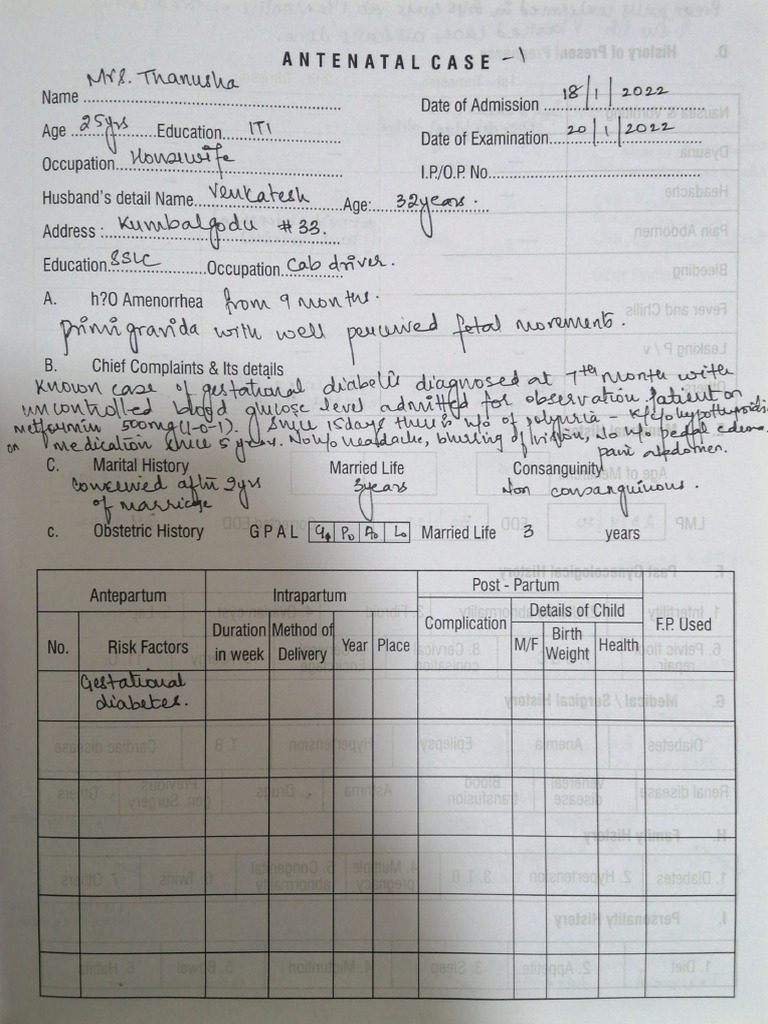 Obg Record 1 | PDF