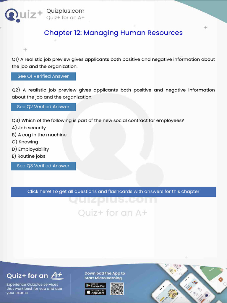 A Realistic Job Preview Gives Applicants Both Positive and Negative ...