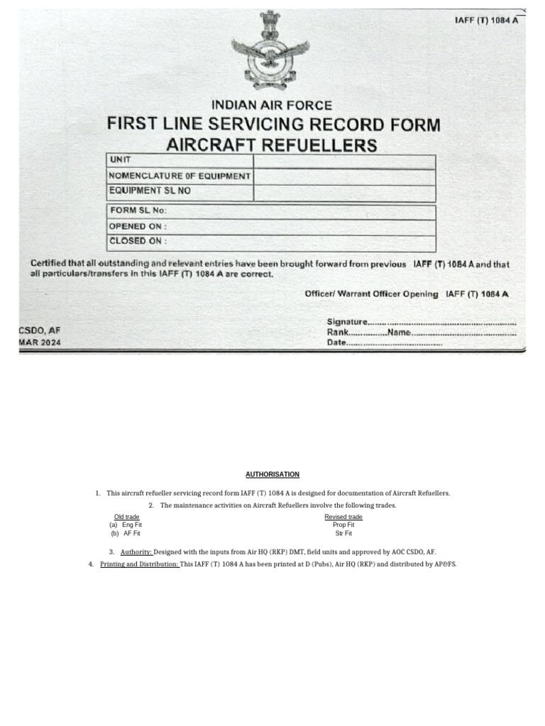Iaf Form Image To Word | PDF