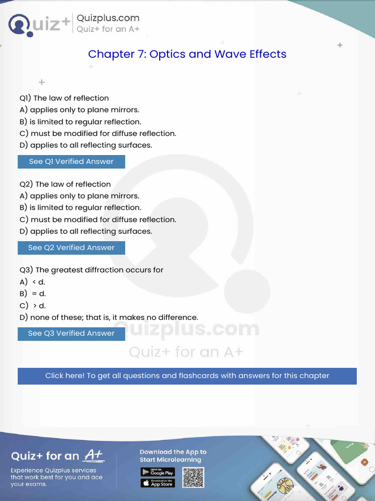 The Law of Reflection | PDF