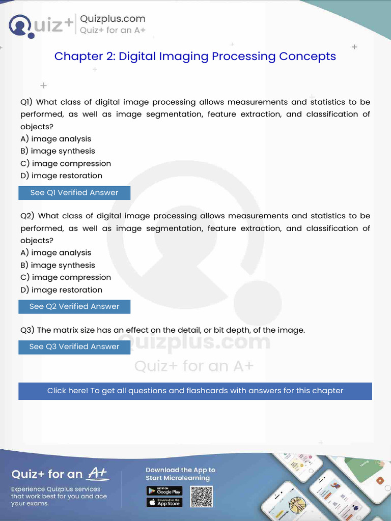 What Class of Digital Image Processing Allows Measurements and ...