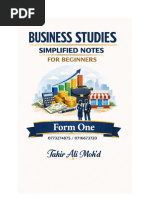Business Studies Notes for Form 1 Kenya | PDF | Goods | Business