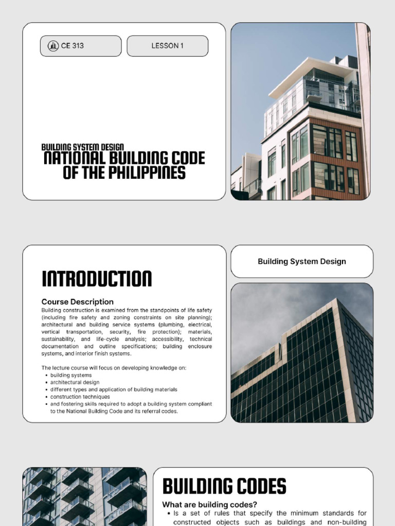 Lecture 1 National Building Code of The Philippines Compressed | PDF