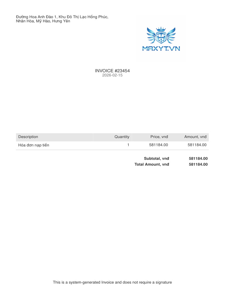 Invoice 23454 | PDF