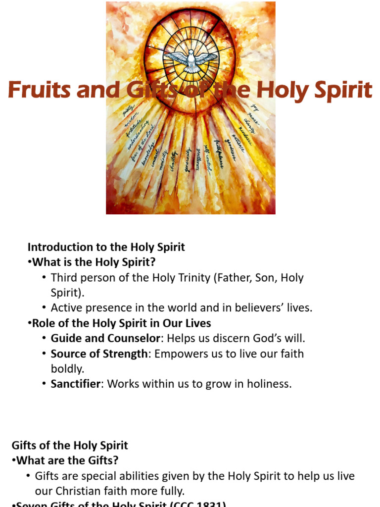 Fruits and Gifts of The Holy Spirit | PDF | Fruit Of The Holy Spirit ...