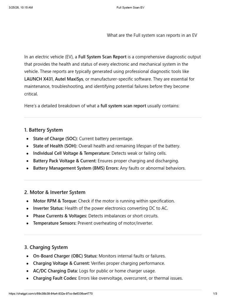 Full System Scan EV | PDF