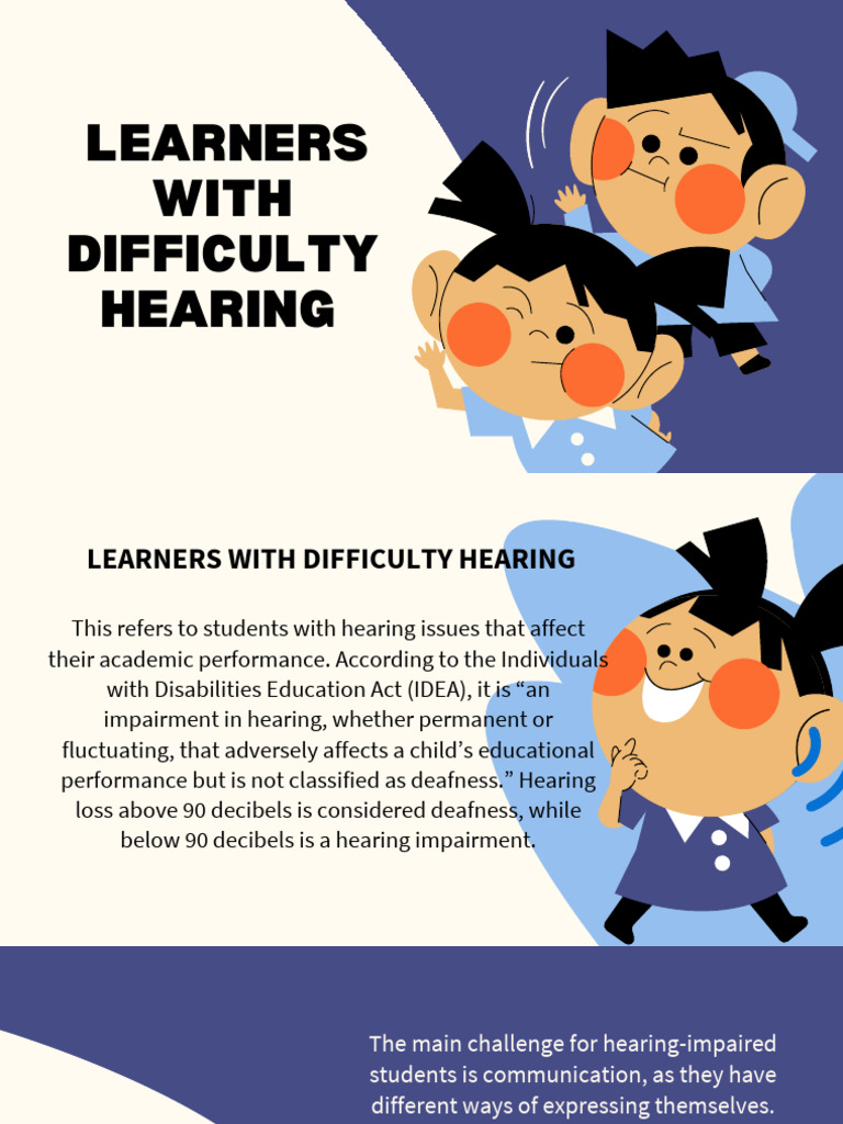 Basilan Learners With Difficulty Hearing | PDF | Hearing Loss | Word