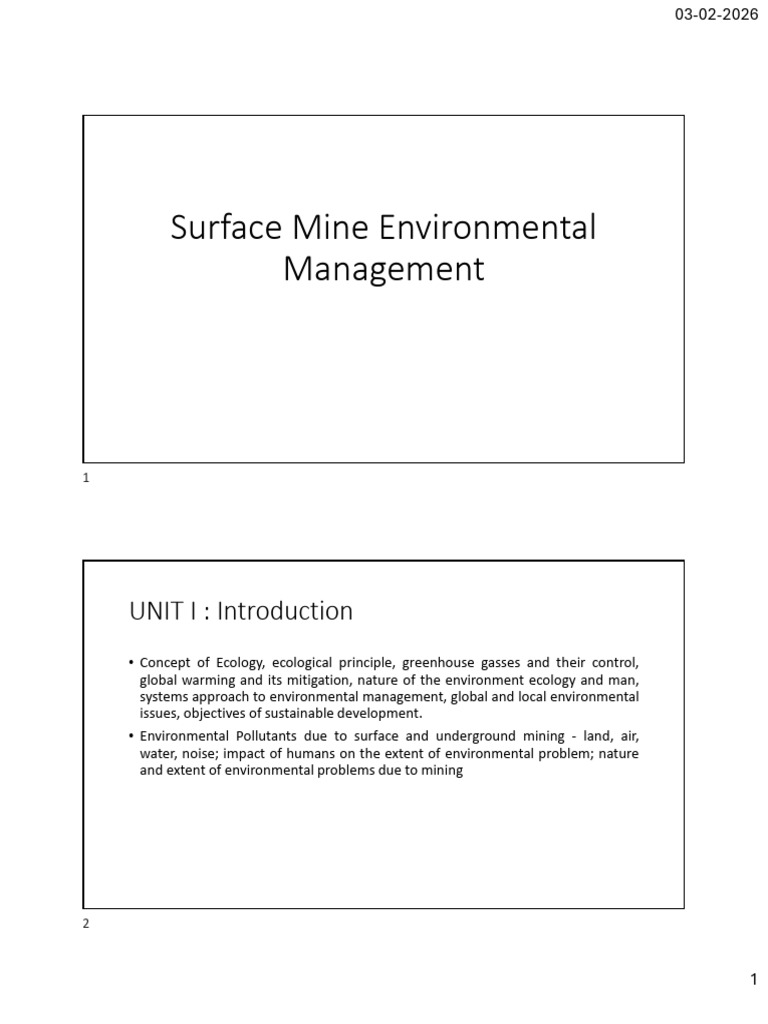 SMEM Unit I Handouts | PDF