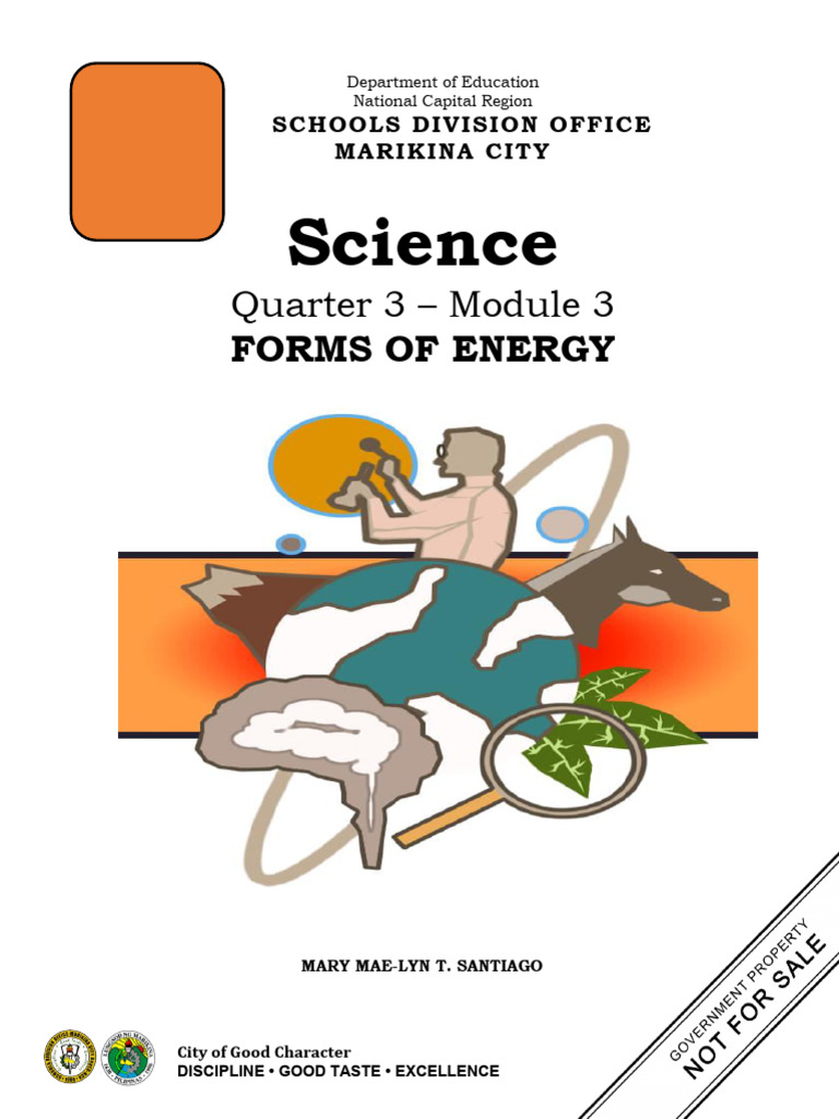 Sci6 q3 m3 Forms of Energy | PDF