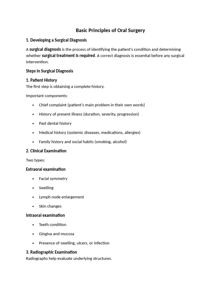 Basic Principles of Oral Surgery | PDF | Wound | Surgery