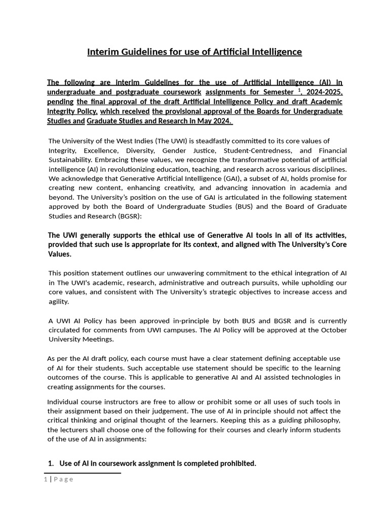 AI Declaration Form | PDF