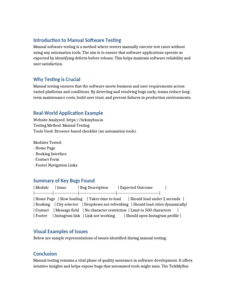 Revised Software Testing Report | PDF