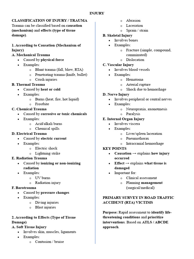 Injury | PDF | Major Trauma | Traumatic Brain Injury