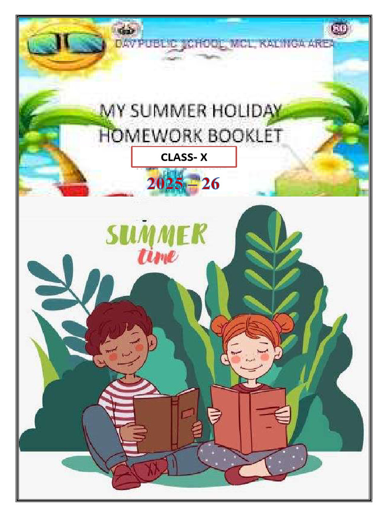 X Holiday Homework (2025 - 26) | PDF