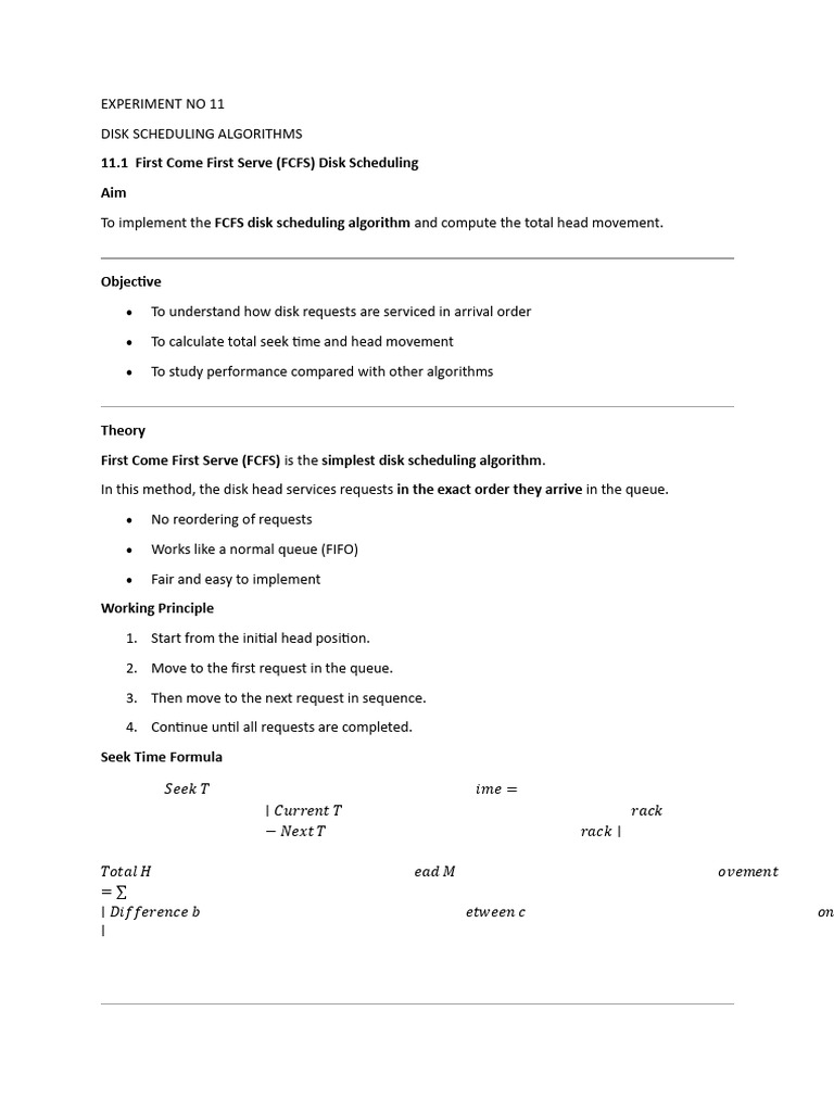 EXP 11 DISC SCHEDULING ALnnnñnnnGORITHMS | PDF | Theoretical Computer ...