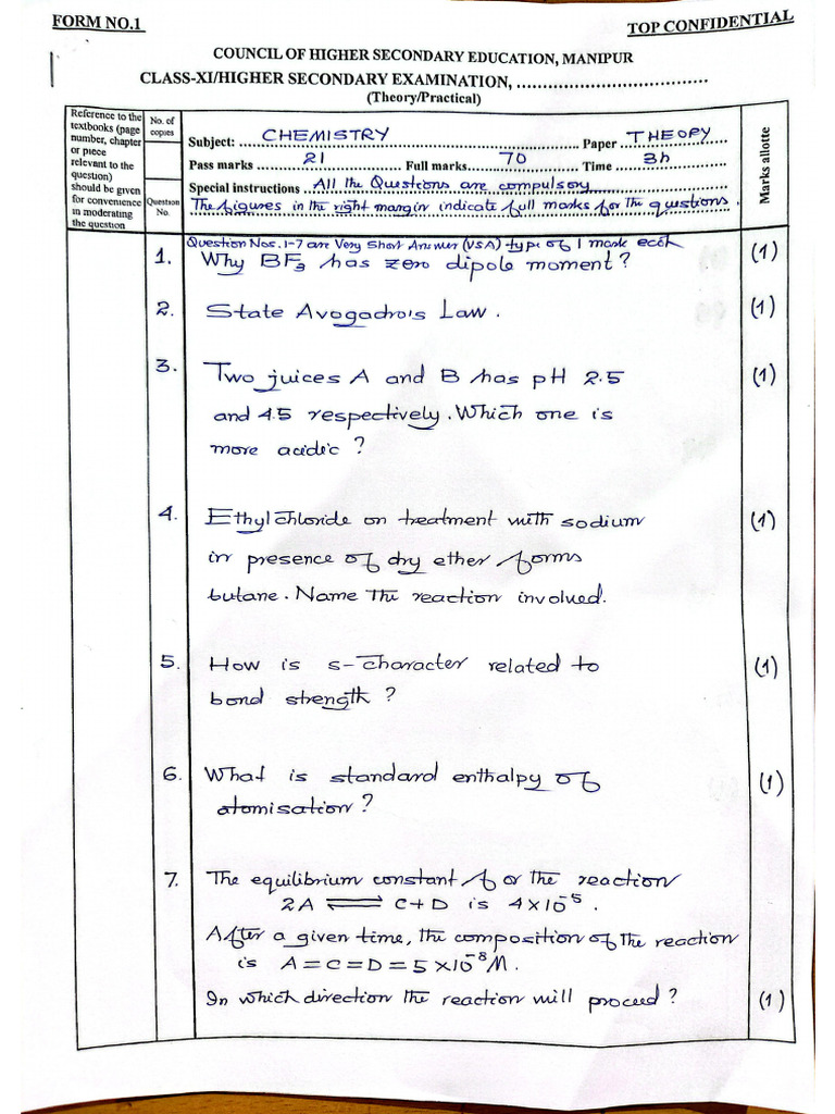 Question Paper Setting Sample 2025 | PDF