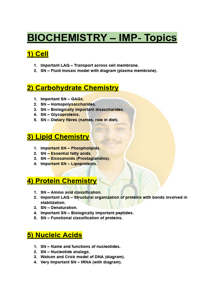Biochemistry Imp | PDF