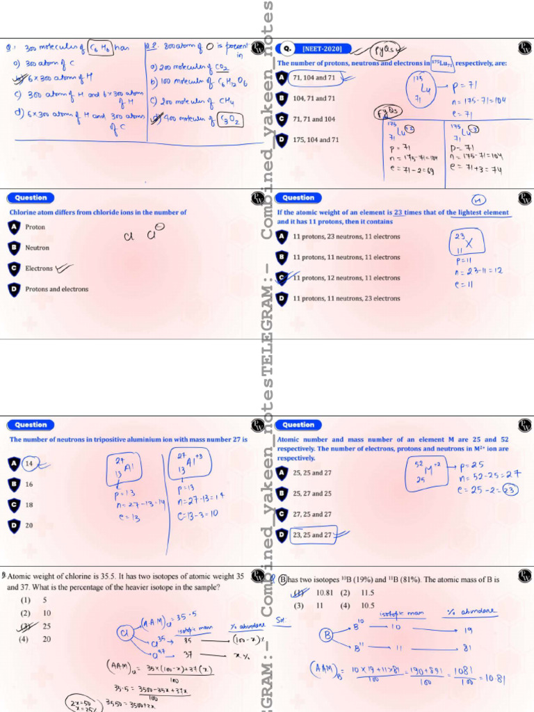 Sudhanshu Sir Question Slides (Ram) | PDF | Analytical Chemistry ...