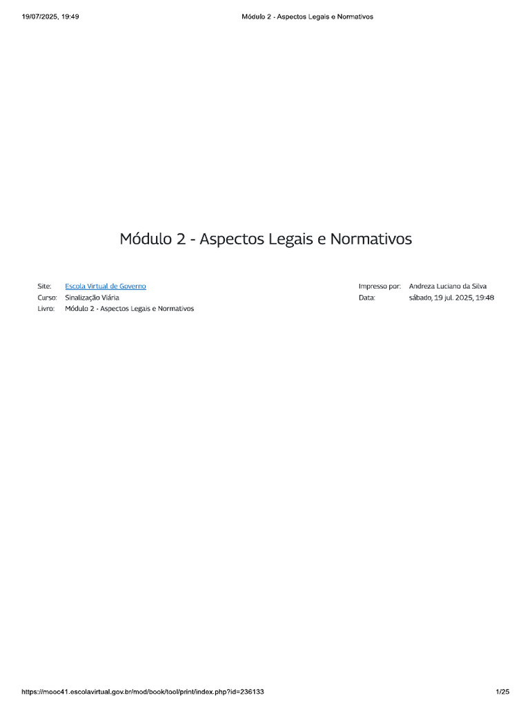 Módulo 2 - Aspectos Legais e Normativos | PDF