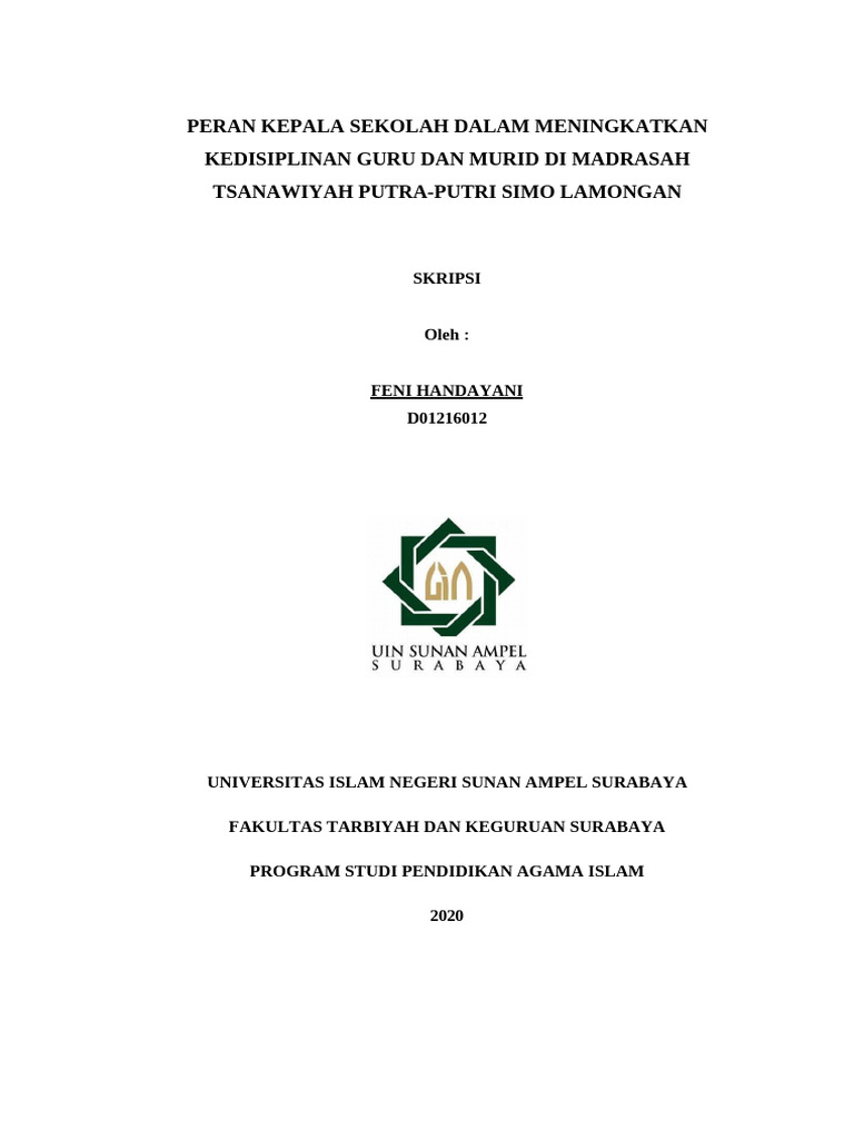 Feni Handayani - D01216012 | PDF