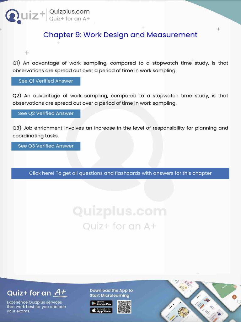 An Advantage of Work Sampling Compared To A Stopwatch Time Study Is ...