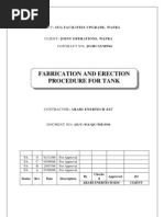 Tank Erection Procedure