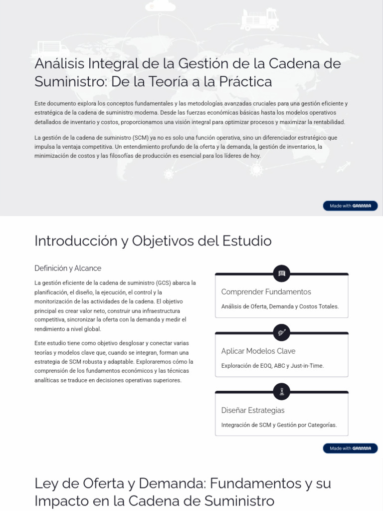 Analisis Integral de La Gestion de La Cadena de Suministro de La Teoria ...