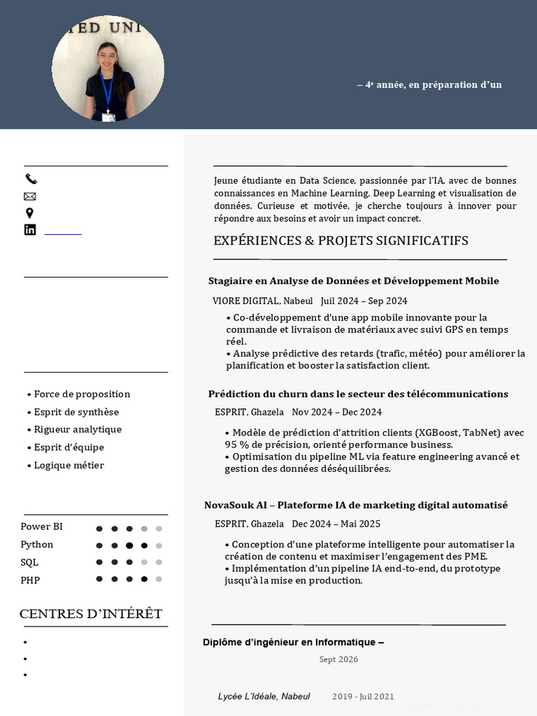CV FR SARAH | PDF