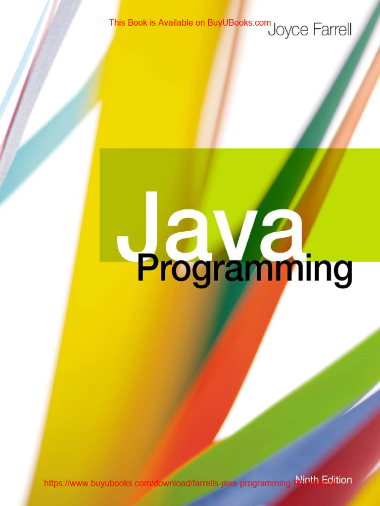 Farrell's Java Programming (9th Edition) PDF | PDF | Object Oriented ...