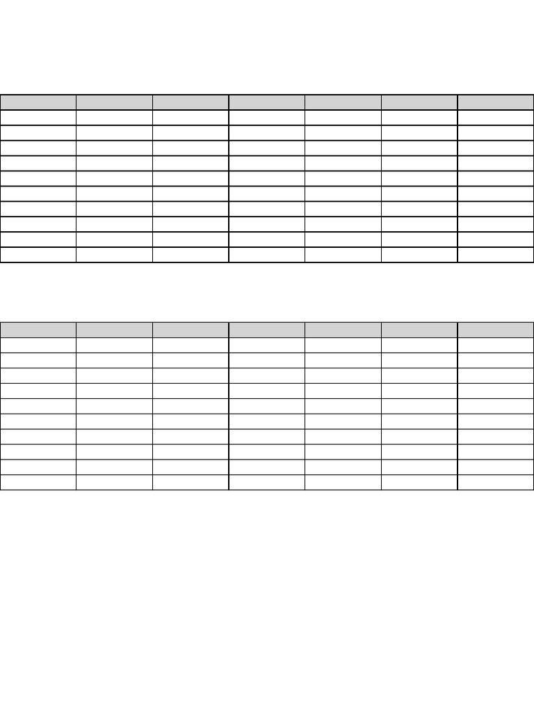 Asian Totals Tables | PDF