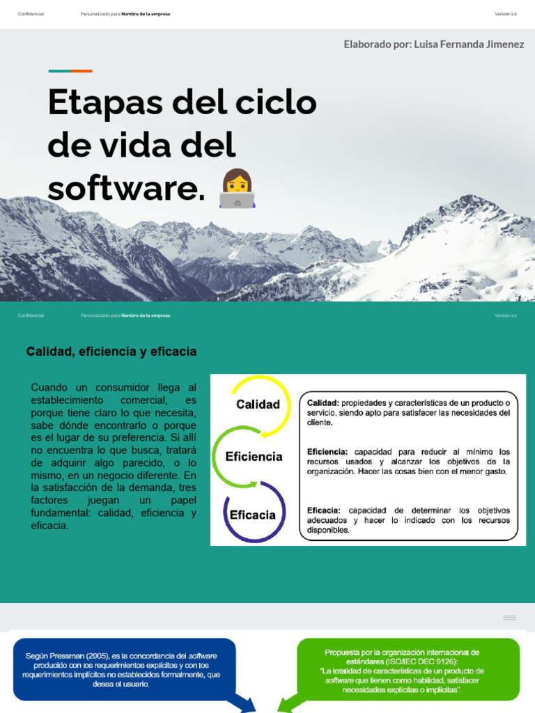 Ciclo de Vida Software | PDF | Software | Evaluación del ciclo de vida
