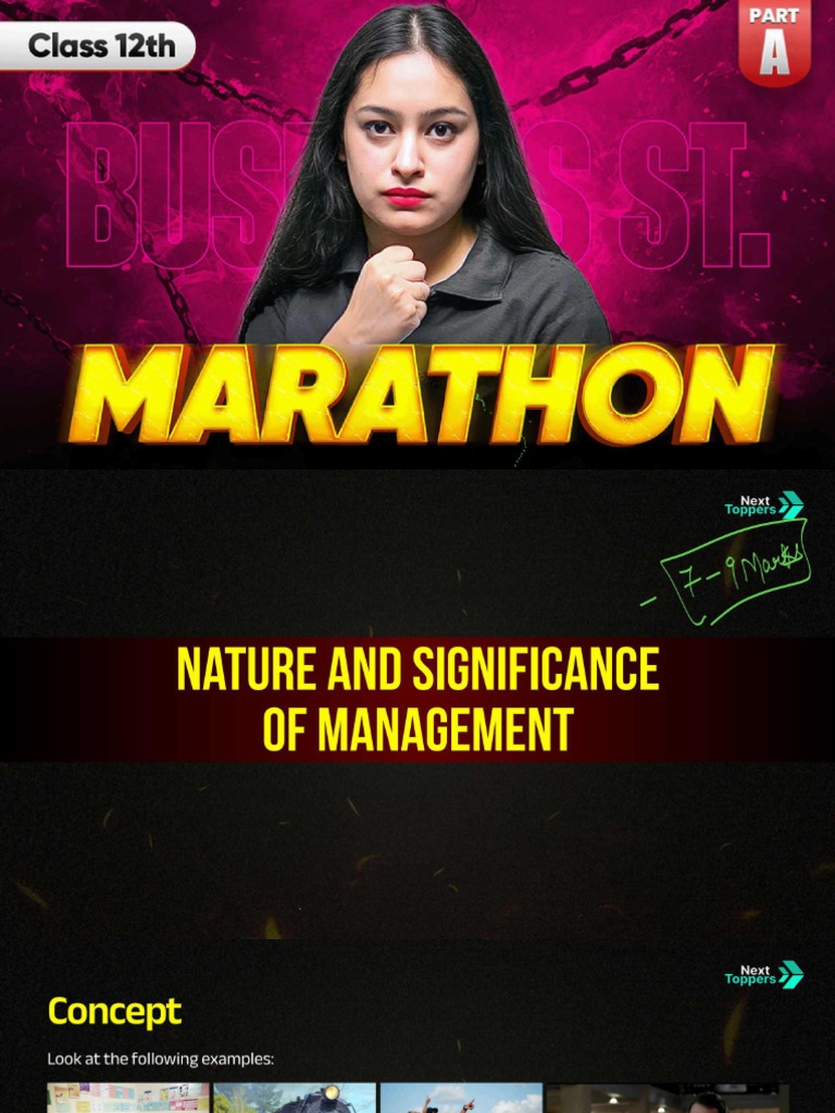 Class 12th Business Studies Maha Marathon Part A PDF Notes | PDF