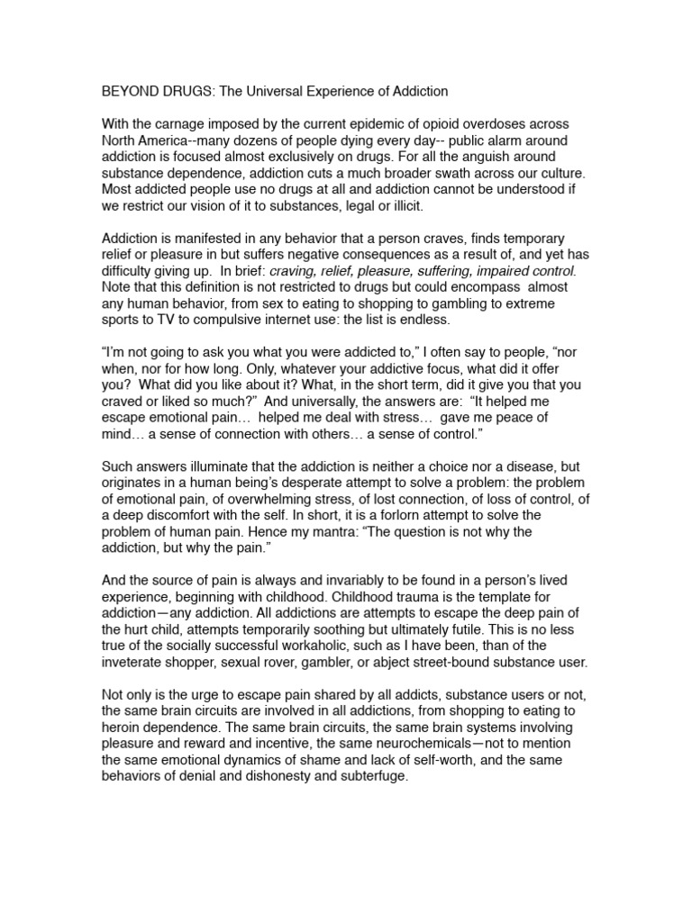 Beyond Drugs | PDF