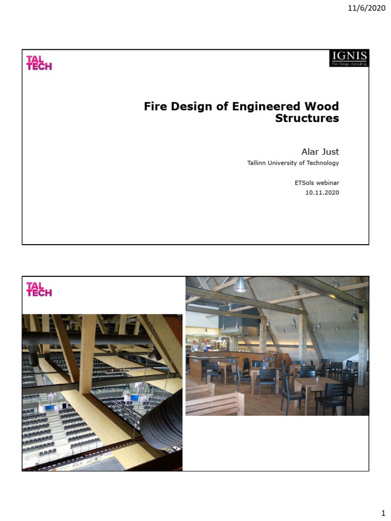 Just - Fire Design of Engineered Wood Structures - Handouts | PDF
