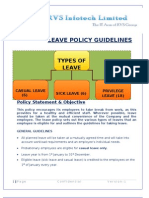 Leave Policy - Rvs Infotech