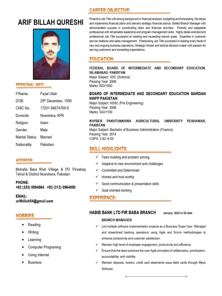 Resume. Arif | PDF