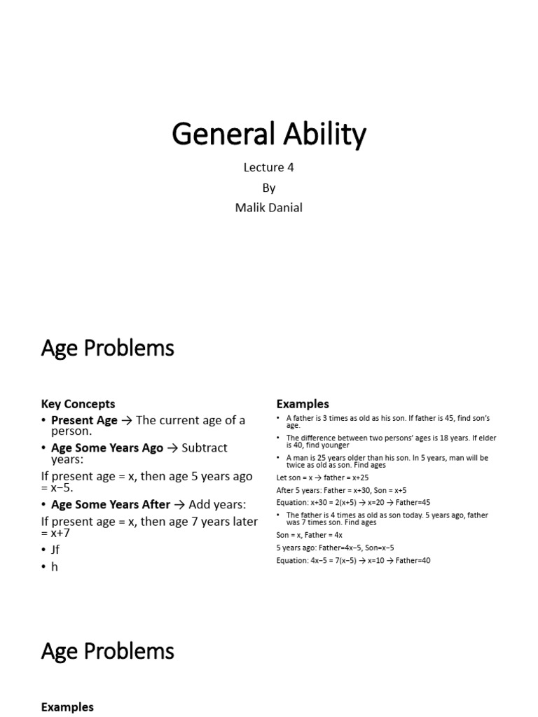 General Ability Lecture 4 | PDF | Economies